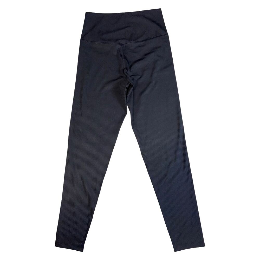 Girlfriend Collective Black Rib High-Rise Leggings Size: S - Picture 4 of 5